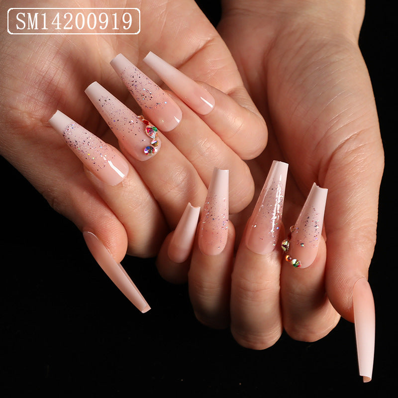 Assemble Ballet Nails, Trapezoidal Coffin, Fake Nails, Wear Nail Art Patches Assemble Ballet Nails, Trapezoidal Coffin, Fake Nails, Wear Nail Art Patches